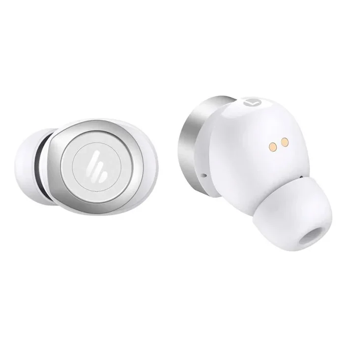 Edifier W240TN Auriculares Inalámbricos Bluetooth 5.3, Cancelación de Ruido Activa, Doble Controlador Dinámico, AI Cancelación de Ruido de Llamadas, Carga Rápida, Botón Físico, App, Blanco