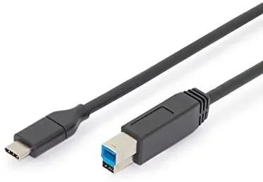 Ednet 84332 cable USB 1,8 m USB 3.2 Gen 1 (3.1 Gen 1) USB C USB B Negro