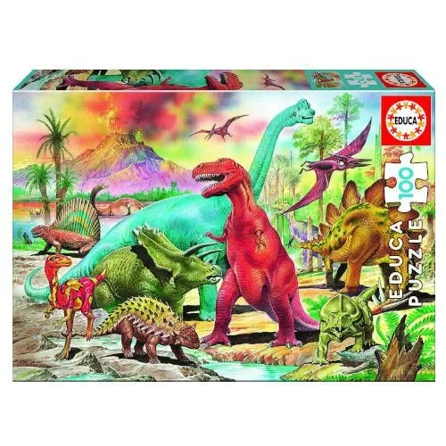 Educa 13179 puzzle Puzzle rompecabezas 100 pieza(s) Dinosaurios