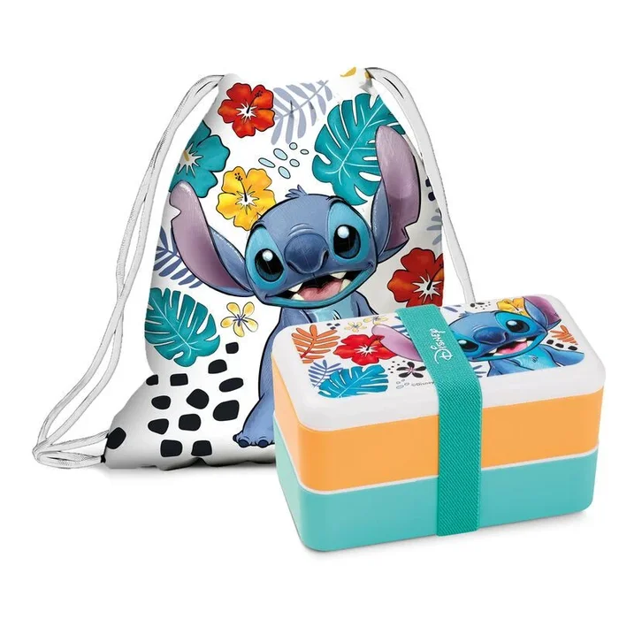 Egan Set Lunch Box + Bolsa Stitch Blanco