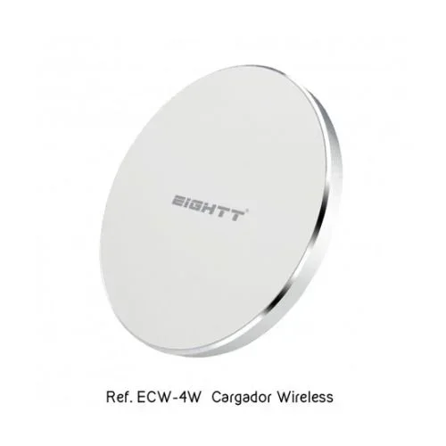 Eightt ECW-4W cargador de dispositivo móvil Smartphone Blanco USB Cargador inalámbrico Carga rápida Interior