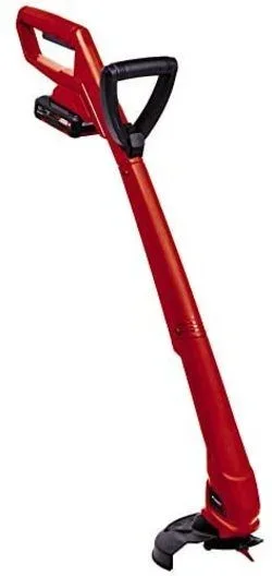 Einhell Cortacéspedes inalámbrico GC-CT 18/24 Li Power X-Change (Li-Ion, 18 V, 8500 rev/min, anchura de corte de 24 cm, incl. 20 cuchillos de plástico, incluida batería de 1,5 Ah y cargador)
