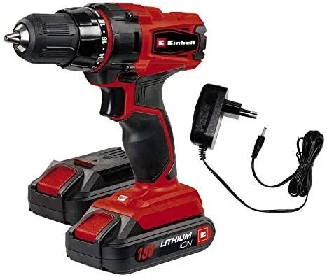 Einhell TC-CD 18-2 Li Sin llave 980 g Negro, Rojo