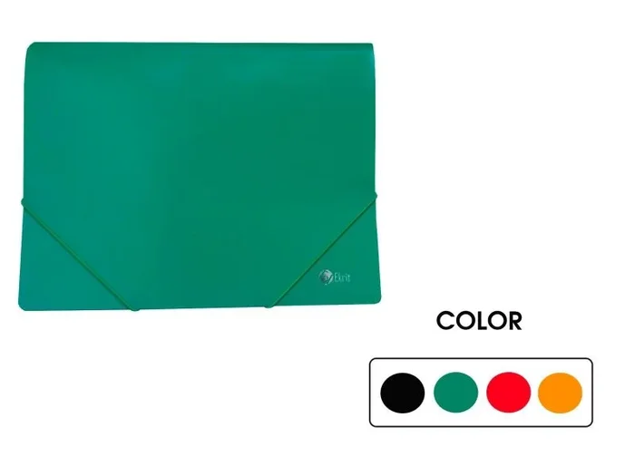 Ekrit carpeta polipropileno opaco con 10 fundas soldadas a4 naranja