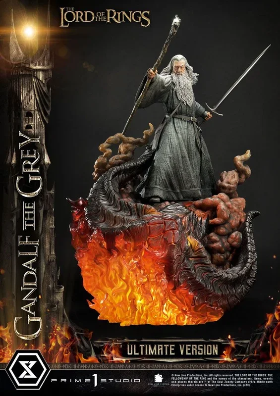 El señor de los anillos estatua 1/4 gandalf el gris ultimate version 81 cm