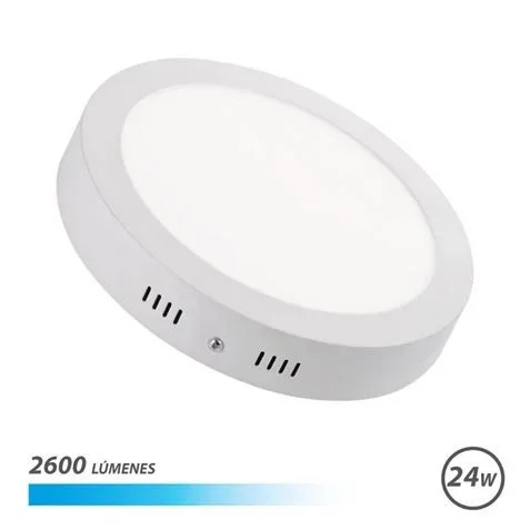 Elbat downlight circular sobre pared led 24w luz blanca – color blanco