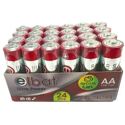 Elbat pack 24 pcs pilas alcalinas lr6/aa – color varios