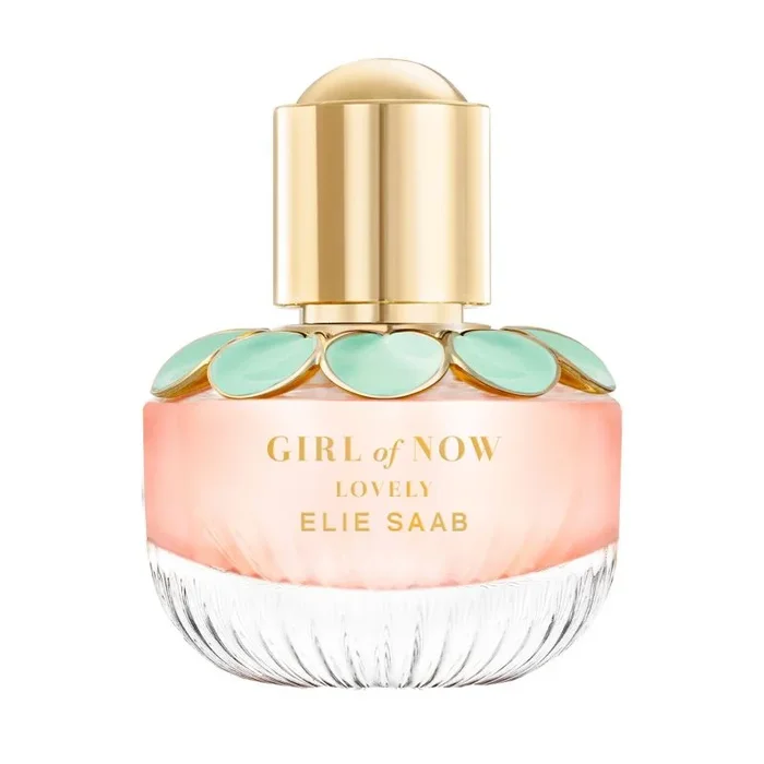 Elie Saab Girl of Now Lovely 30 ml – Eau de Parfum para Mujer – Fragancia Floral Gourmand – Efervescentes Notas de Mandarina, Pera, Flor de Ormond y Haba Tonka – Botella de Cristal Transparente