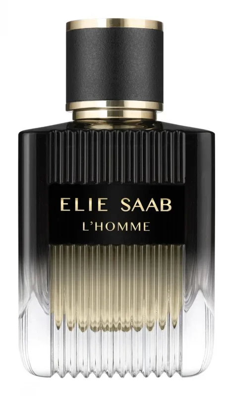 Elie Saab L’Homme 100 ml – Eau de Parfum de Hombre – Perfume Vetiver Boisé – Notas Sofisticadas de Bergamota, Cedro, Vetiver, Pachulí y Mirra – Botella de Vidrio con Lacado Negro Degradado