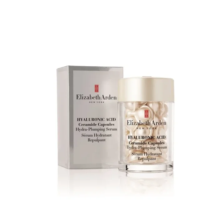 Elizabeth Arden – Cápsulas de Sérum Ácido Hialurónico y Ceramidas, con Extracto de Jengibre, Hidratan y Redensifican la Piel, Efecto Antiedad y Reafirmante, Monodosis, Aplicar 1 al Día, 30 Cápsulas