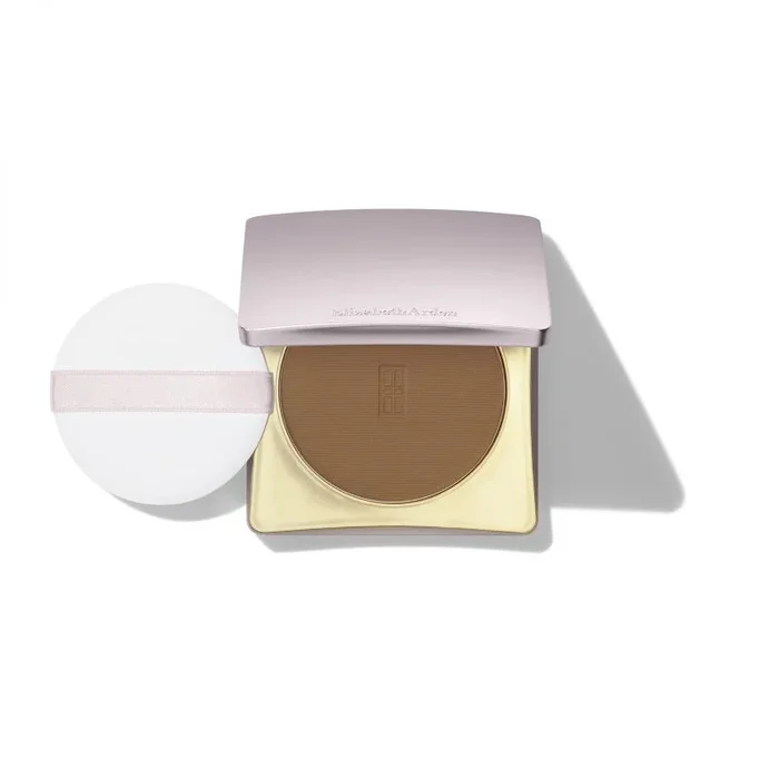 Elizabeth Arden, Flawless Skincaring Pressed Powder, Polvo fijador de maquillaje efecto mate, Tono Bronze, 9,9 g