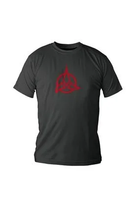 Emblema klingon camiseta negra chico t-l star trek