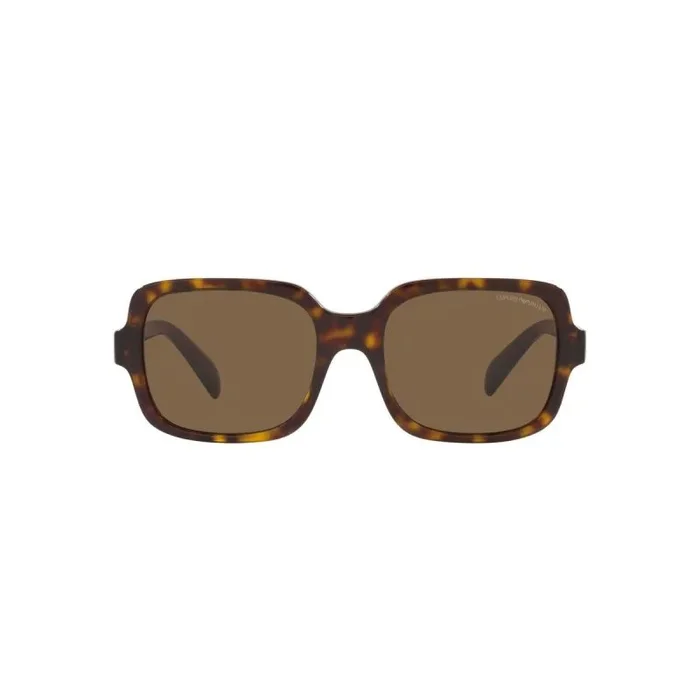 Emporio Armani 0EA4195 Sunglasses, Dark Havana/Brown, 55 para Mujer