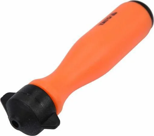 Empuñadura atornillable para lima redonda, Yato, modelo YT-85065, ideal para afilado preciso de cadenas de motosierra, compatible con limas de 4,0 mm, diseño ergonómico y duradero.
