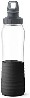 EMSA KW DRINK2GO N31001 Uso diario 700 ml Vidrio Negro, Transparente