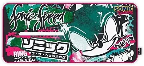 Energy Sistem Gaming Mouse Pad ESG Sonic Graffiti (XXL Size, antideslezante, Costuras reforzadas)