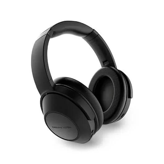 Energy Sistem Harmony ANC – Auriculares Bluetooth (5.4, ANC, plástico Reciclado, micrófono ENC, Diadema Plegable, Almohadillas de Cuero proteico) (Negro)