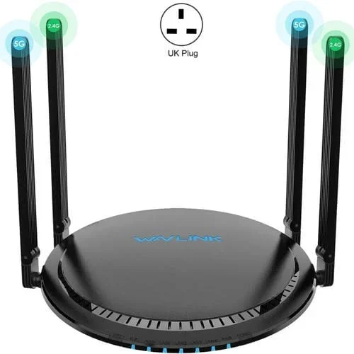 Enrutador Inalámbrico Wavlink WN531MX3 AX3000 WIFI 6 Banda Dual Repetidor Cobertura Amplia Enchufe Reino Unido
