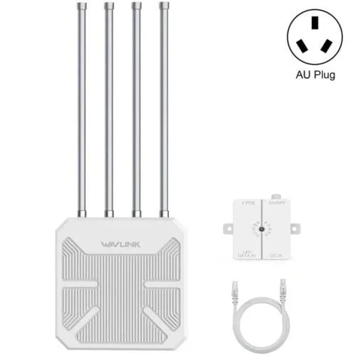 Enrutador Inalámbrico Wavlink Wn573Hx3 Ax3000 Banda Dual WIFI Impermeable para Exteriores Enchufe Au