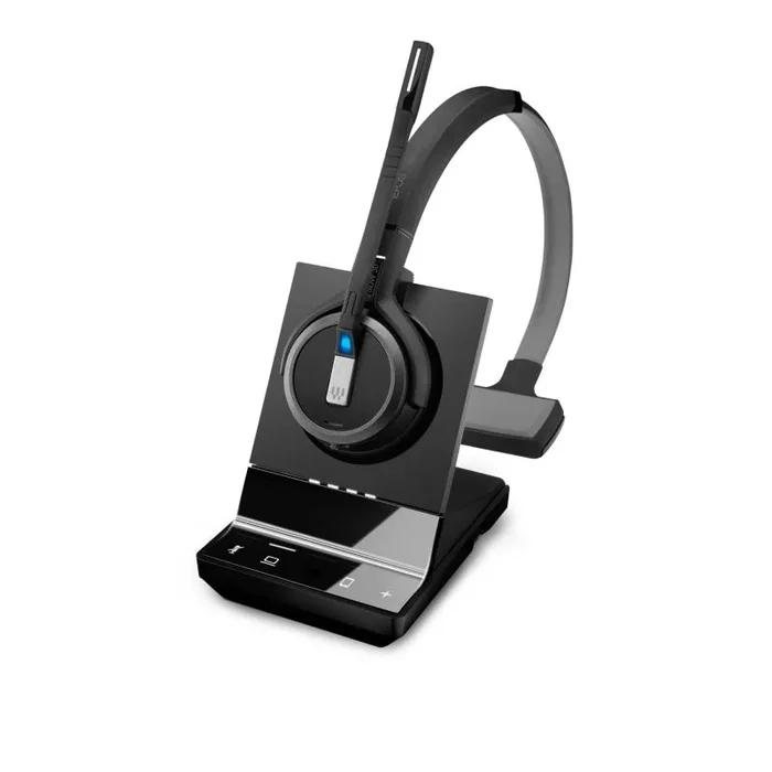 EPOS Impact SDW 5033, Einseitiges kabellosa DECT-Headset Noise Cancelling-System mit Zwei Mikrofonen, Optimiert für UC