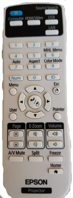 Epson 2181788 mando a distancia IR inalámbrico Proyector Botones