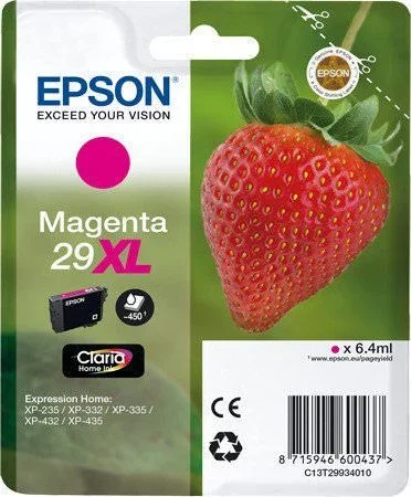 Epson Strawberry 29XL M cartucho de tinta 1 pieza(s) Original Alto rendimiento (XL) Magenta