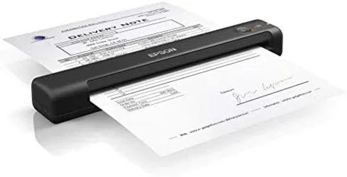 EPSON WorkForce ES-50 | Escáner Portátil de Documentos – 600 DPI, Alimentado por USB, 10PPM, Diseño Compacto, Software ScanSmart, Alimentación Automática | Color Negro