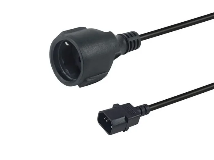 Equip 112106 cable de transmisión Negro 0,25 m IEC C14 CEE7/3