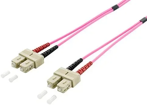 Equip 255522 cable de fibra optica 2 m SC OM4 Violeta