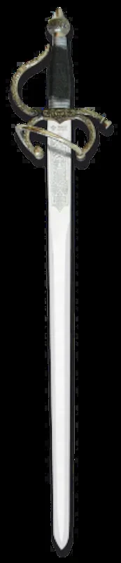 Espada Colada Del Cid Campeador Para Decoración de 101 cm de longitud y hoja de acero inoxidable 31498