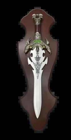 Espada para decoración Tole10 Imperial dragones, largo total 45,5 cm, dimensiones 53 x 17 cm