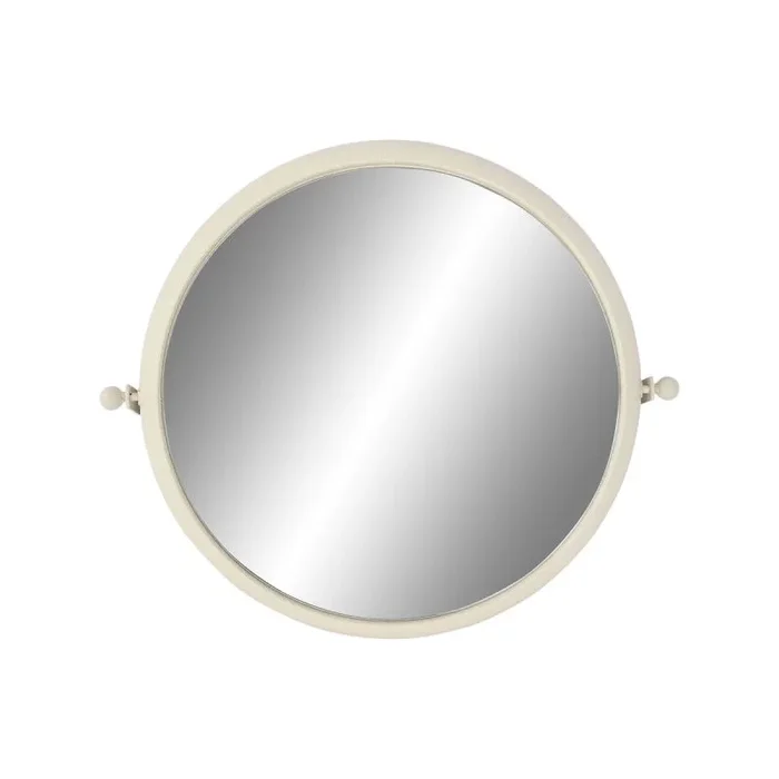 Espejo de pared home esprit blanco metal romántico 60 x 13 x 52 cm