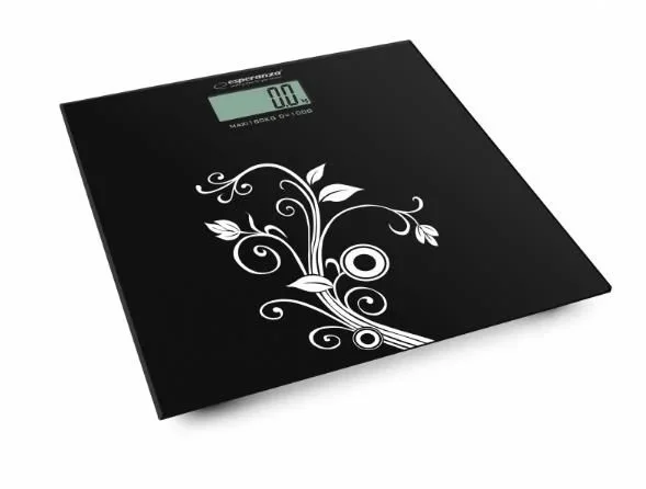Esperanza EBS003 báscula de baño Plaza Negro, Blanco Báscula personal electrónica