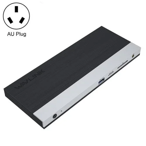 Estación de Acoplamiento Wavlink Wl-Umd01 Divisor USB3.0 Convertidor Cable Gigabit Ethernet DP HD (Enchufe AU)