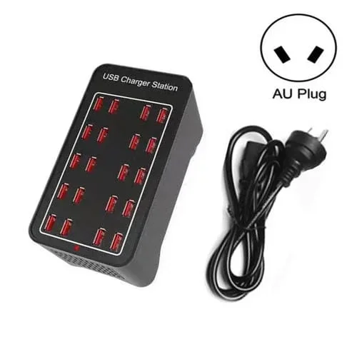 Estación de Cargador Rápida 100W 20 Puertos USB Inteligente (Au Plug)