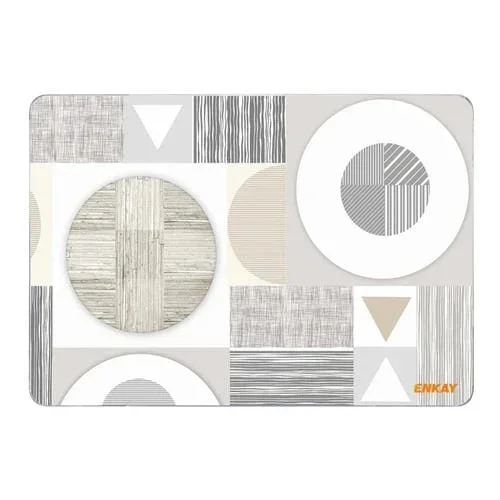 Estuche de Cristal Protector Enkay Hat-Prince Laopop para MacBook Pro 16 Inch A2141 (Geometry No.3)