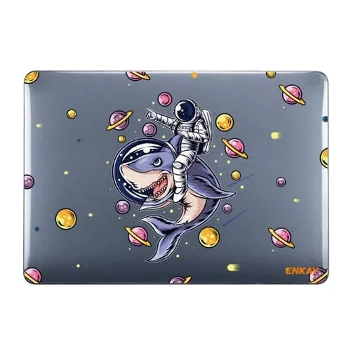 Estuche de Cristal Protector Enkay Star Series Laopop para MacBook Pro 13.3 Inch A1706 / A1708 / A1989 / A2159 (Astronauta del Tiburón)