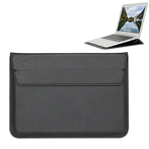 Estuche de Cuero PU Estilo Sobre Universal con Soporte para Portátil y Tablet PC 13,3 » (Negro)
