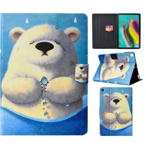 Estuche de Pluma Plana Izquierda y Derecha Prensada Eléctricamente con Cubierta para Bolígrafo (Oso Polar)