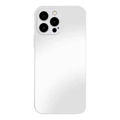 Estuche de teléfono para iPhone 13 Pro Ag vidrio templado esmerilado (Blanco)
