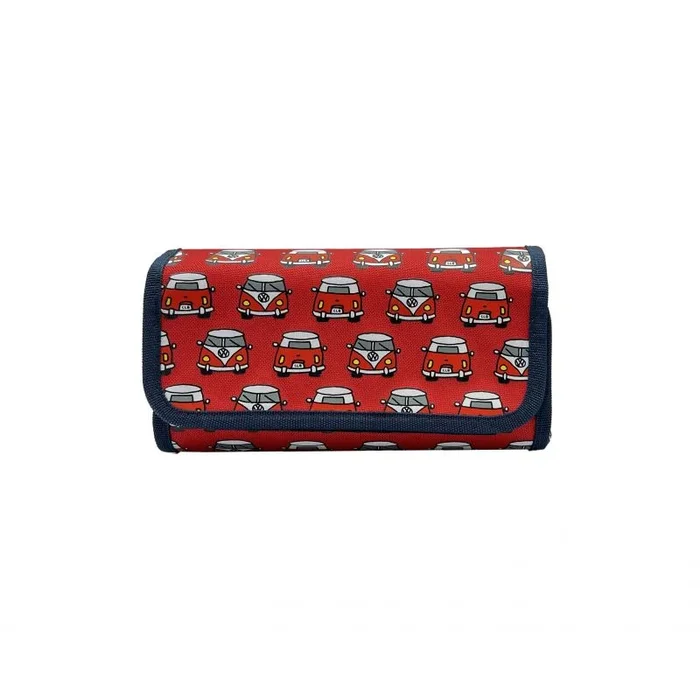 Estuche enrollable callate la boca rojo furgos rojos