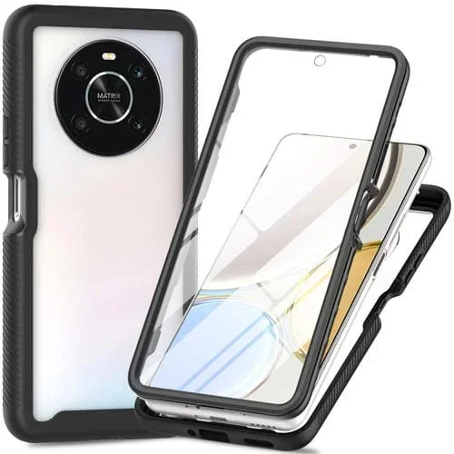 Estuche híbrido a prueba de golpes para Honor X9 4G 5G y Magic4 Lite (Negro)