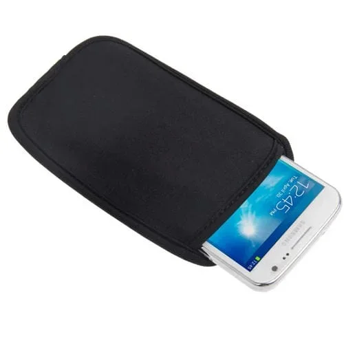 Estuche impermeable para móvil iPhone X Galaxy S7 S6 S5 Grand Duos S Iv S Ii S Iii (Negro)