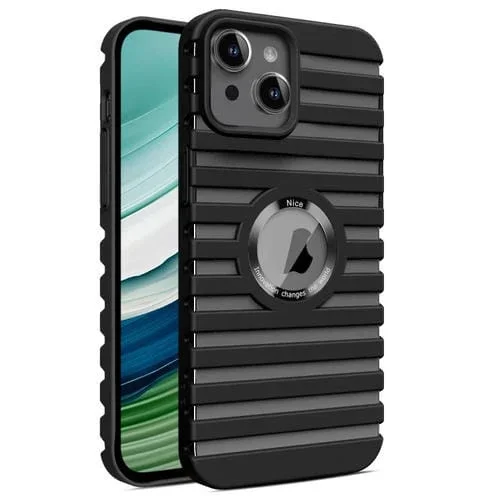 Estuche Magnético para iPhone 14 Plus con PC Magsafe y Disipación de Calor Hueca (Negro)