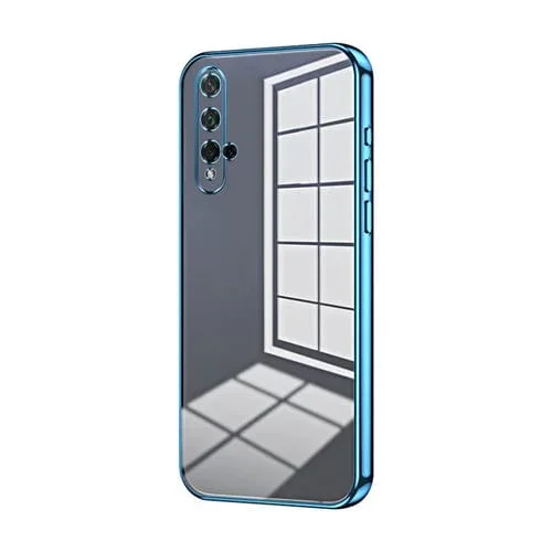 Estuche para Honor 20/20S y Nova 5T con Orificio Fino y Revestimiento Transparente (Azul)