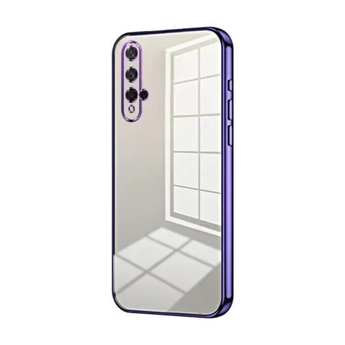 Estuche para Honor 20/20S y Nova 5T con Orificio Fino y Revestimiento Transparente (Púrpura)