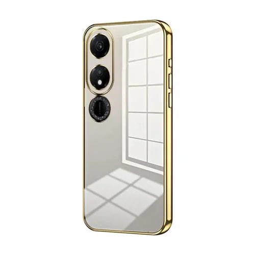 Estuche para Honor Play 40 con Orificio Fino y Revestimiento Transparente (Dorado)