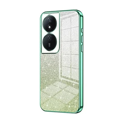 Estuche para Honor Play 50 Plus Galvanizado con Polvo de Brillo Degradado (Verde)