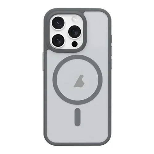 Estuche para iPhone 12 Pro Magsafe Botón de Metal Sensación de Piel Mate a Prueba de Golpes (Gris)