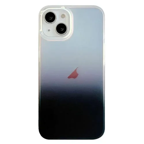 Estuche para iPhone 14 PC Degradado Láser Imd Doble Cara (Negro)